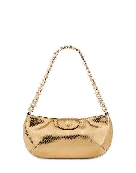 Moon laminated shoulder bag GOLD