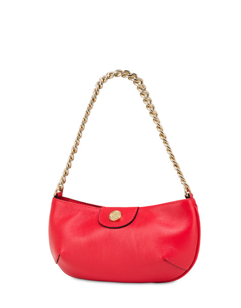Moon shoulder bag in calfskin CORAL