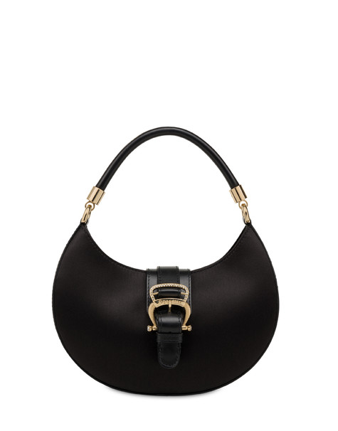 Soiree mini hobo bag in satin BLACK/BLACK