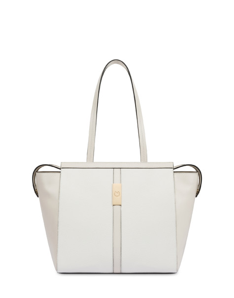 Tote bag in vitello Essence AVORIO/AVORIO