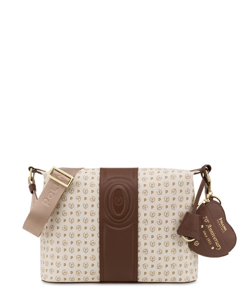 Heritage 70th Anniversary Shoulder Bag IVORY/BROWN