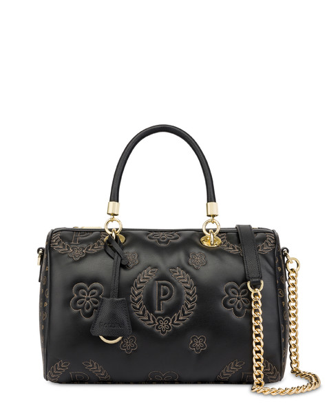 Puffy Heritage Satchel Bag Black/black/black