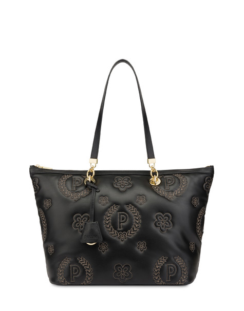 Shopping Bag Con Manici Intercambiabili Puffy Heritage Nero/nero/nero