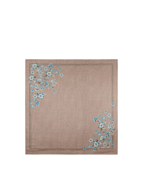 Denim-effect maxi scarf BEIGE