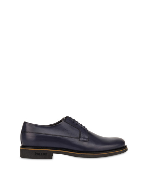 Derby in vitello lucido Corinto BLU