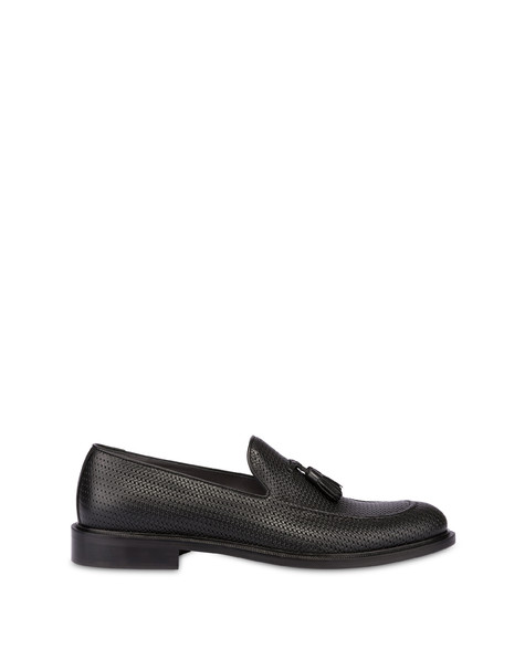 Loafers with a 1920s weave print BLACK