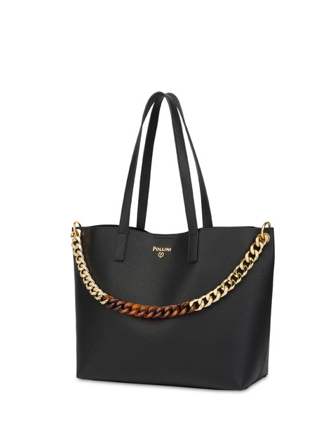 Darlene tote bag with chain BLACK