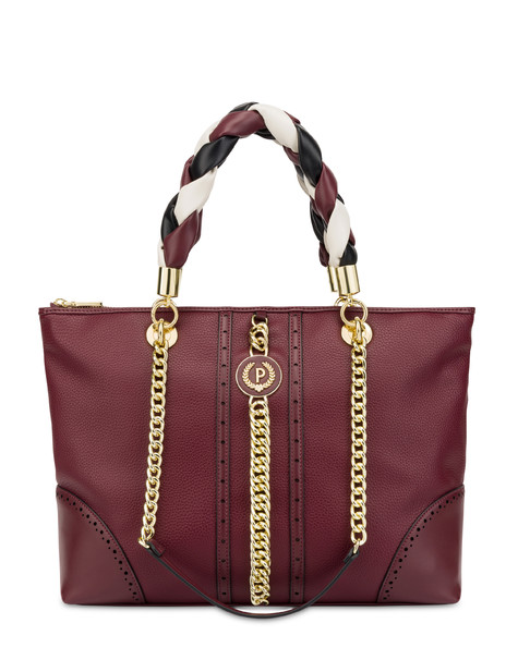 Braiding Double-Handle Bag BORDEAUX/BORDEAUX