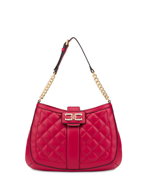 Hobo bag matelassé Check the lines ROSSO