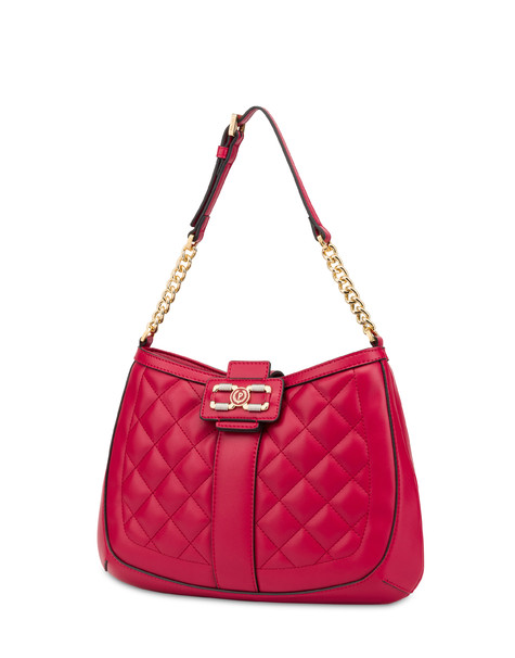 Hobo bag matelassé Check the lines ROSSO