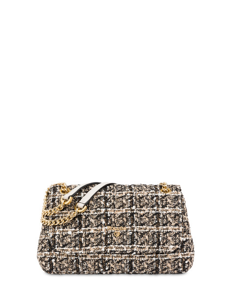 Waltzer Night bouclé shoulder bag BEIGE/BLACK/IVORY