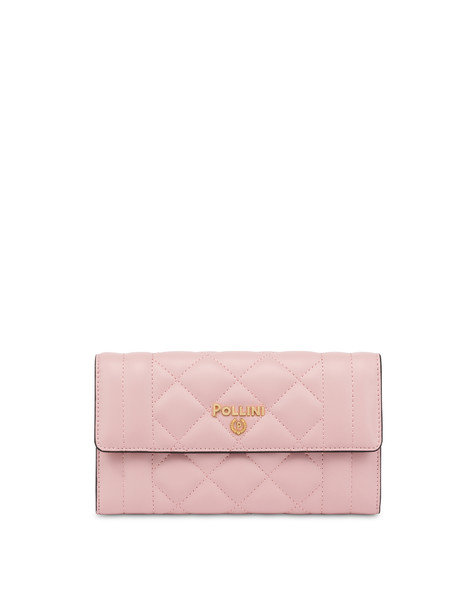 Check The Lines Quilted Wallet on Chain NUDE