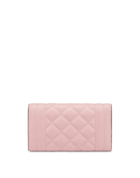 Check The Lines Quilted Wallet on Chain NUDE