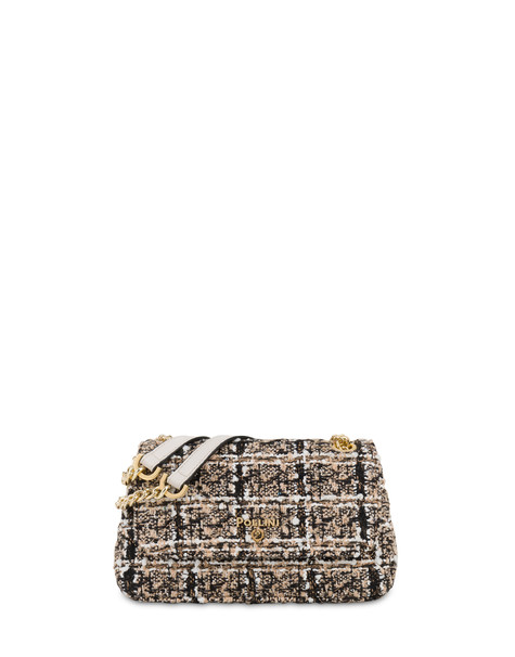 Piccola borsa a spalla in bouclé Waltzer Night BEIGE/NERO/AVORIO