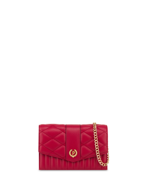 Pochette Matelassé con specchietto ROSSO