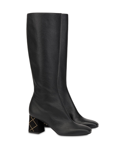 Stars in the night calfskin boots BLACK/BLACK