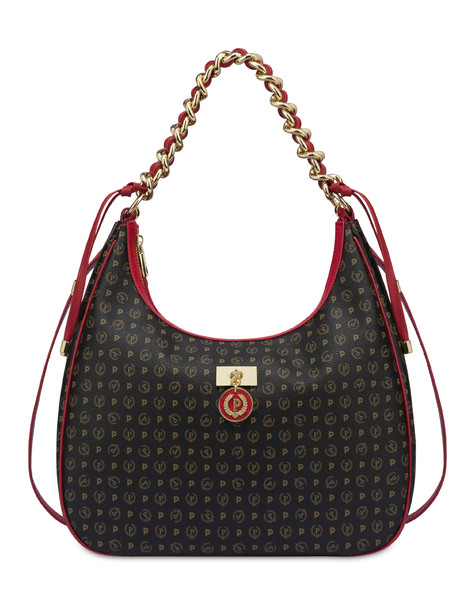 Hobo bag Heritage Logo Classic NERO/LACCA