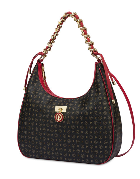 Hobo bag Heritage Logo Classic NERO/LACCA
