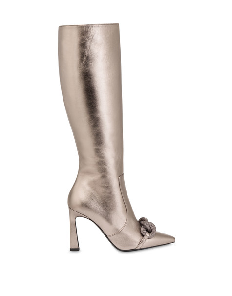 Link nappa leather boots GUN