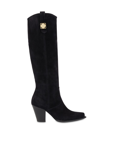 Texas Flair split leather boot BLACK