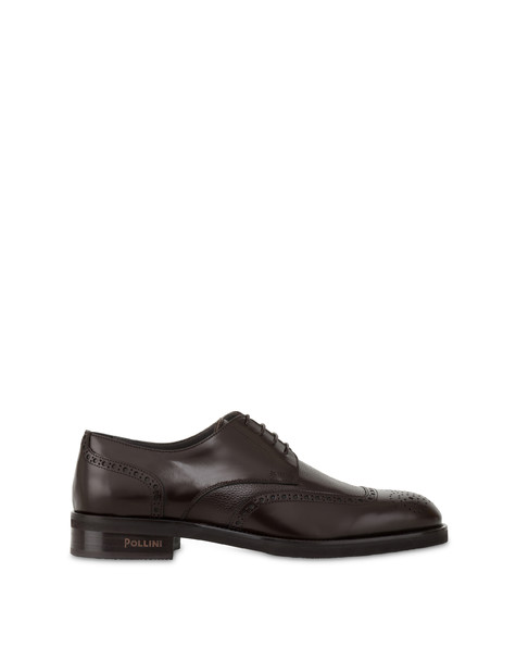 Gentlemen's Club calfskin Derby DARK BROWN/DARK BROWN