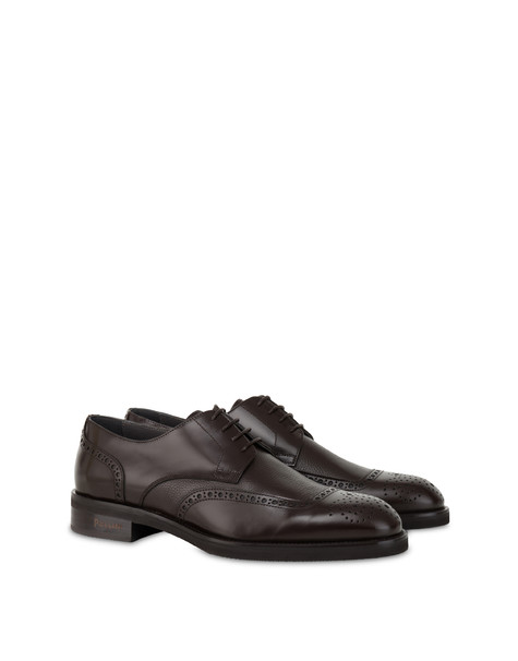 Gentlemen's Club calfskin Derby DARK BROWN/DARK BROWN
