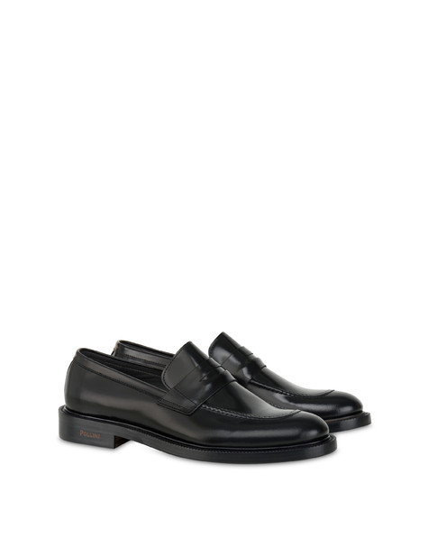 1920 loafer in abraided calfskin BLACK