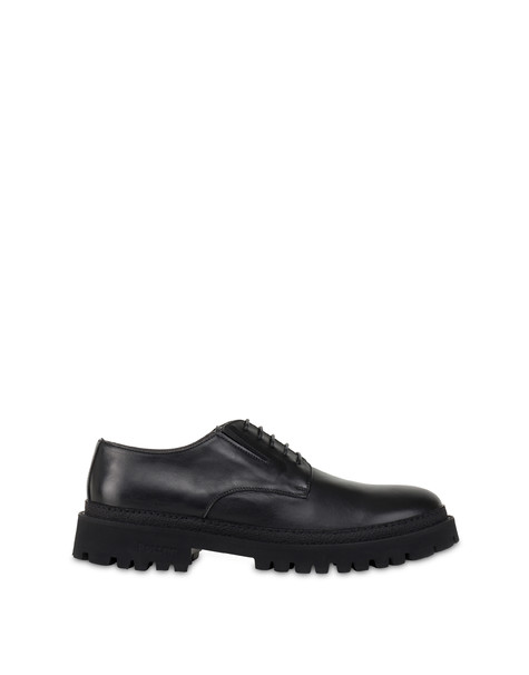 Brief calfskin derbies BLACK