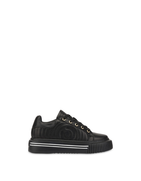Sneakers in vitello matelassé Doona NERO