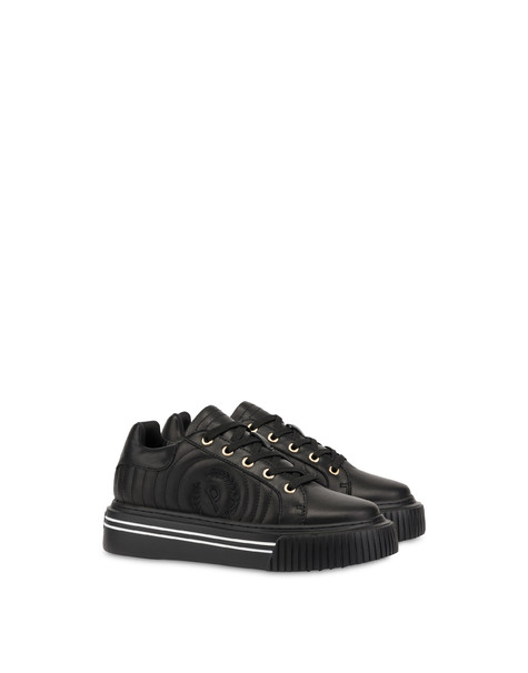 Sneakers in vitello matelassé Doona NERO