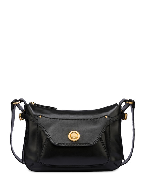 Borsa a tracolla in vitello Lena NERO