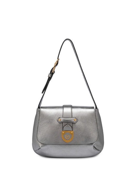 Borsa a spalla in vitello laminato Shield FUCILE