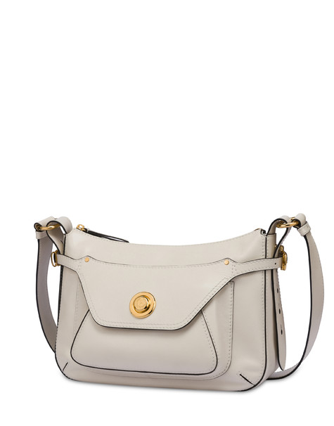 Borsa a tracolla in vitello Lena AVORIO