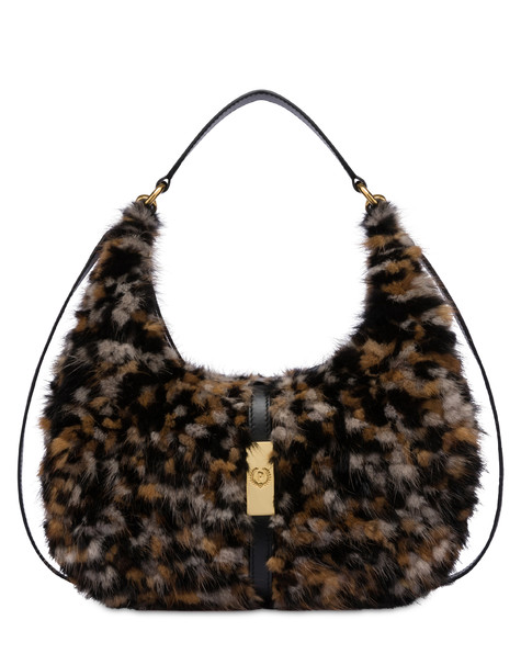 Hobo bag in visione riciclato Asia NERO/GRIGIO/MARRONE/NERO