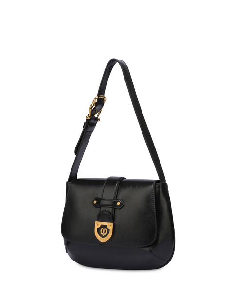 Borsa a spalla in vitello Shield NERO