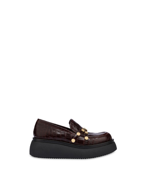 Royal Penny moccasins with crocodile print RIBES