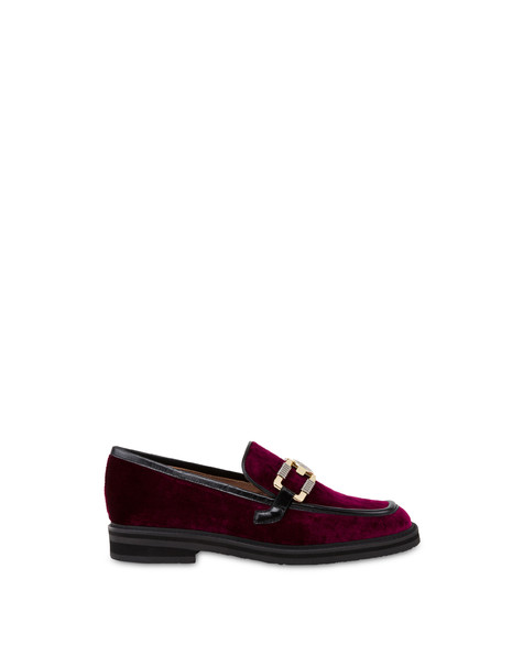 Check The Line velvet loafers RIBES/BLACK