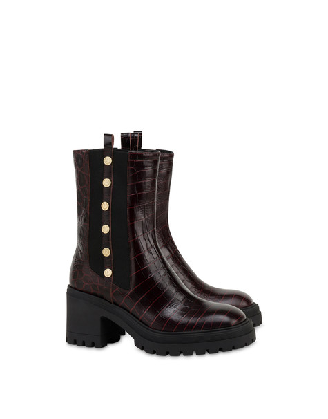 Beatles in Royal Penny crocodile print calfskin RIBES
