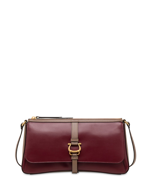 Borsa a tracolla in vitello Ride BORDEAUX/TAUPE