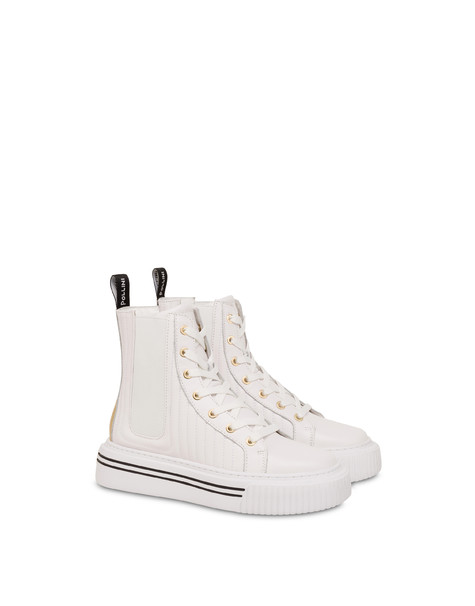 High sneakers matelassè con elastici Doona LUNA/ORO