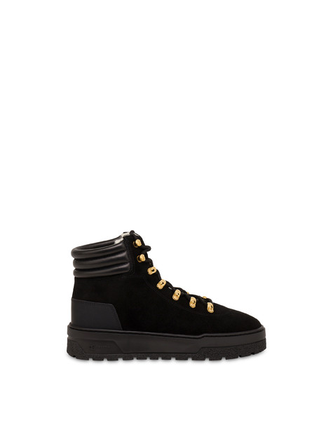 Pedula in nabuk Pollini Ice Cracker NERO/NERO