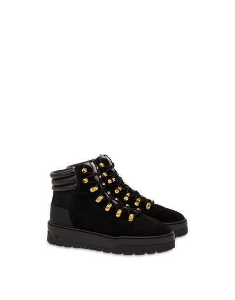 Pedula in nabuk Pollini Ice Cracker NERO/NERO