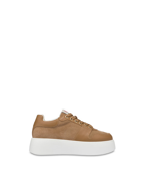 Sneakers in camoscio e vitello Bon Bon CERBIATTO/CERBIATTO