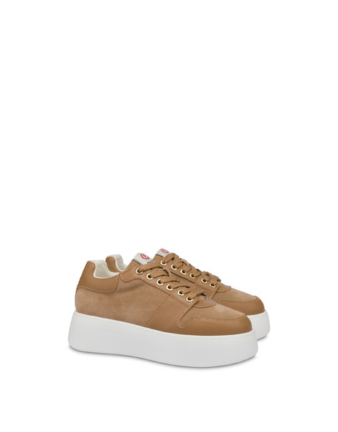 Sneakers in camoscio e vitello Bon Bon CERBIATTO/CERBIATTO