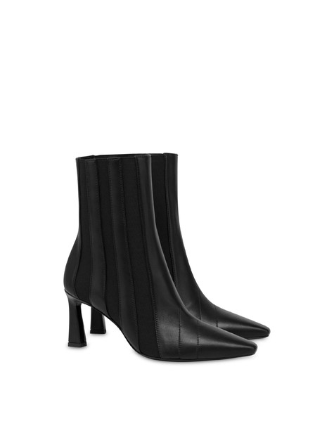 Stivaletti in nappa Elastic Stripes NERO