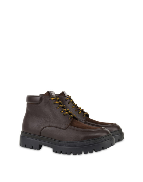 Helton calfskin ankle boots DARK BROWN/DARK BROWN