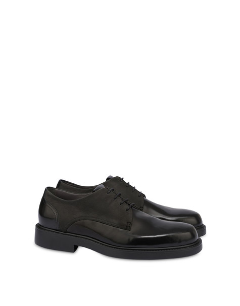 Newburgh calfskin and nubuck derbies BLACK/GREY