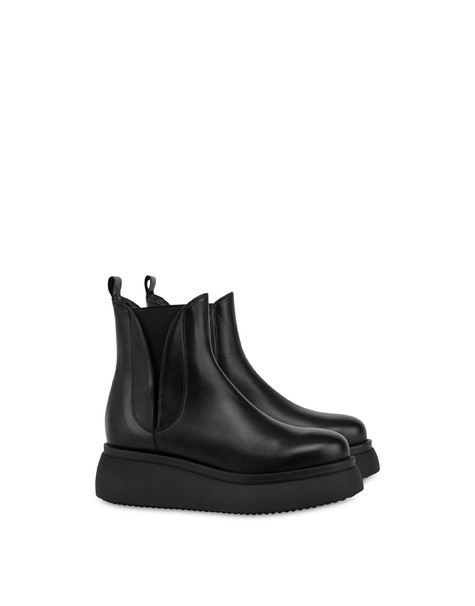 Wily beatles in calf leather BLACK
