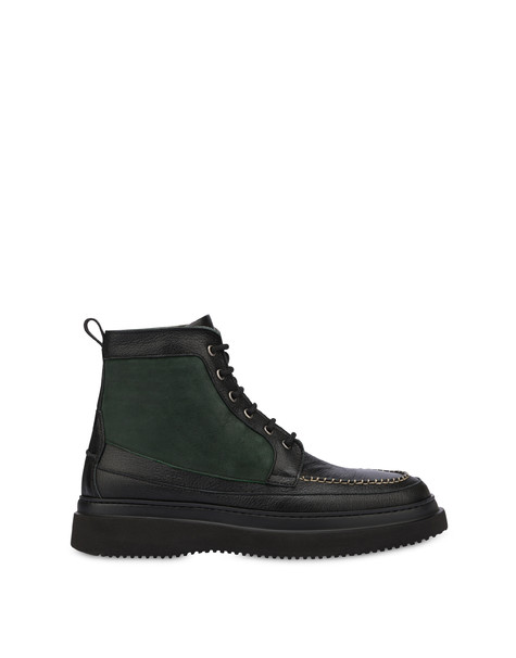 Convy leather ankle boots BLACK/GREEN