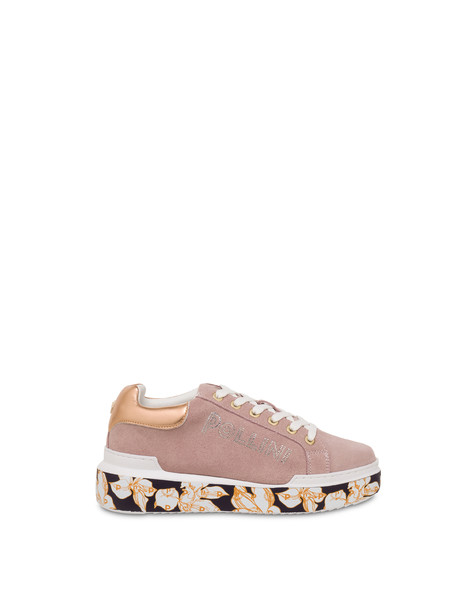 Sneakers Diamond Carrie con fondo floreale LOTO/RAME